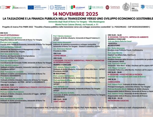 LA TASSAZIONE E LA FINANZA PUBBLICA NELLA TRANSIZIONE VERSO UNO SVILUPPO ECONOMICO SOSTENIBILE