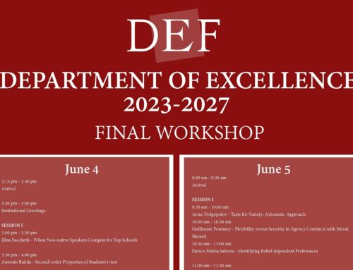 DEPARTMENT OF EXCELLENCE 2023-2027