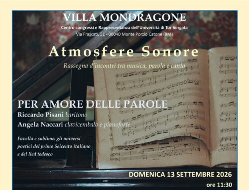 Atmosfere Sonore – 13 Settembre 2026