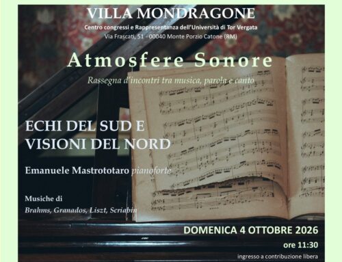 Atmosfere Sonore – 04 Ottobre 2026